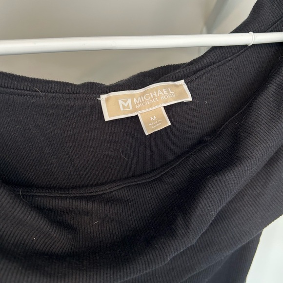 Michael Kors Black Ribbed Top - Picture 3 of 4